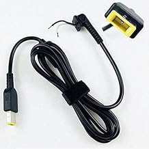 DC Cable Cord to Repair 45|65w|90w |120w|130w|135w Adapter Charger Pin Size USB Slim Square Yellow pin DC Cable (1.5M) Compatible for Lenovo Laptop Charger Adapter