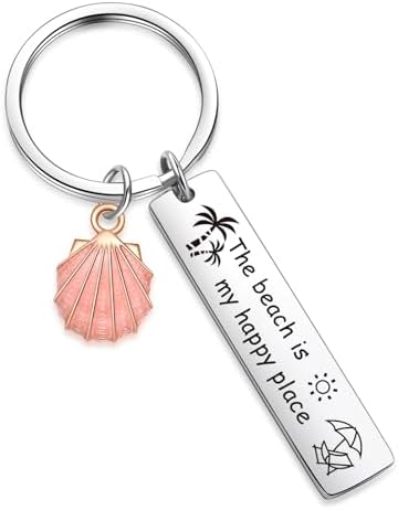 ZNOSVEI Beach Lover Jewelry Beach Gifts Seashells Charm Gift Holiday Vacation Ke