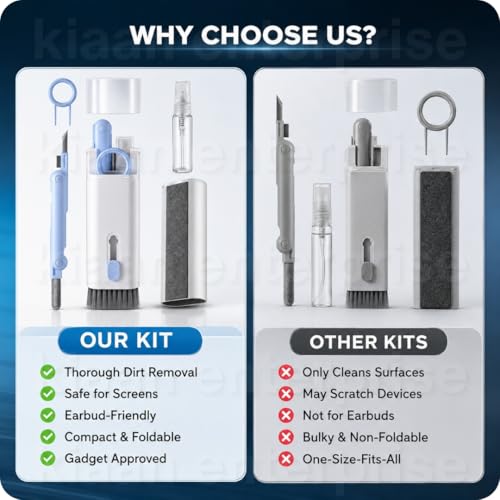 Image of Mobile Cleaning Kit for Phone Cleaner AirPods iPhone AirPod Device Cleaning Tool Set (Pack of 4)