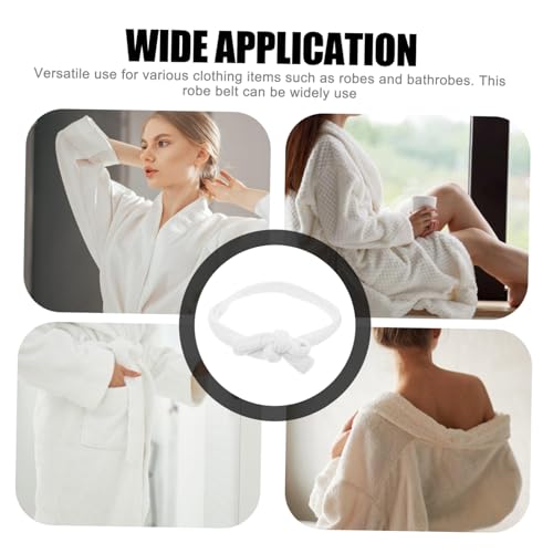 Thickened Fleece Bathrobe Belt for Adults Soft Coral Velvet Robe Tie Unisex Replacement Spa Robe Strap Suitable for Home and Hotel Use2