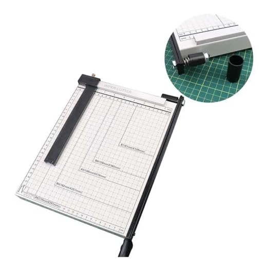 Guilhotina Base Em Aço 30 Cm Papel A4 Até 10 Folhas C/Trava