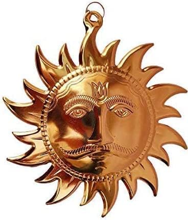 Miniatura 1 de Galaxie Karmaa Home Vastu Sun Surya - Colgantes de pared de cobre para oficina en casa