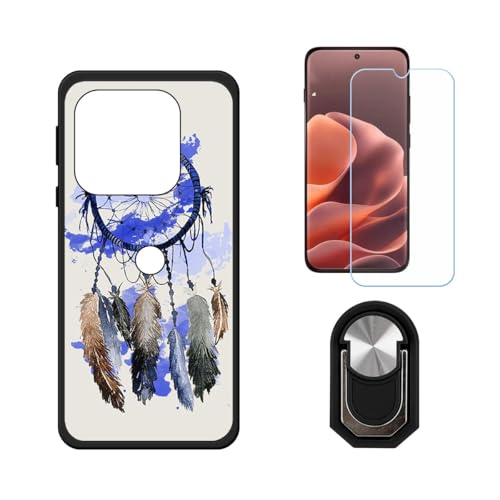 BMPNLSZ �K�p Motorola Edge 70 Pro�p+HD�����K���X�ɓK�����ėpTPU�P�[�X�A�V���J�Q���P�[�X�o���p�[�ی�o�b�N�P�[�X-�ɓK����9�d�x�X�N���C�u�h�~�X�N���[���v���e�N�^(6,78") + ���O���\�Ŕėp�I��360�x��]�\��