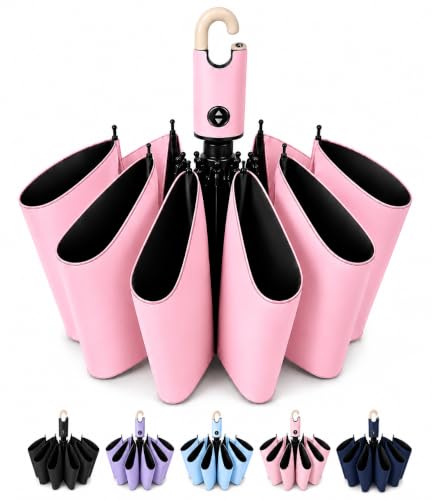 Image of Umbrella for Women | Umbrellas for Men | UV Coated 3 Fold Umbrella for Rain with Auto Open and Close Small Folding Travel-Foldable Windshield