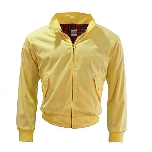 Veste Harrington filles jaune coupe-vent mi-saison blouson taille M