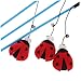 BESPORTBLE 3pcs Cat Interactive Toys Coccinella Teaser Sticks for Engaging Play Strengthen Bond Cats for Fun and Activity