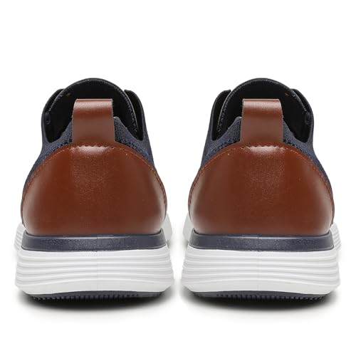 Mens Casual Oxfords Shoes Knit Men's Fashion Dress Sneakers Lightweight Breathable Business Walking Shoes Comfortable Tennis4