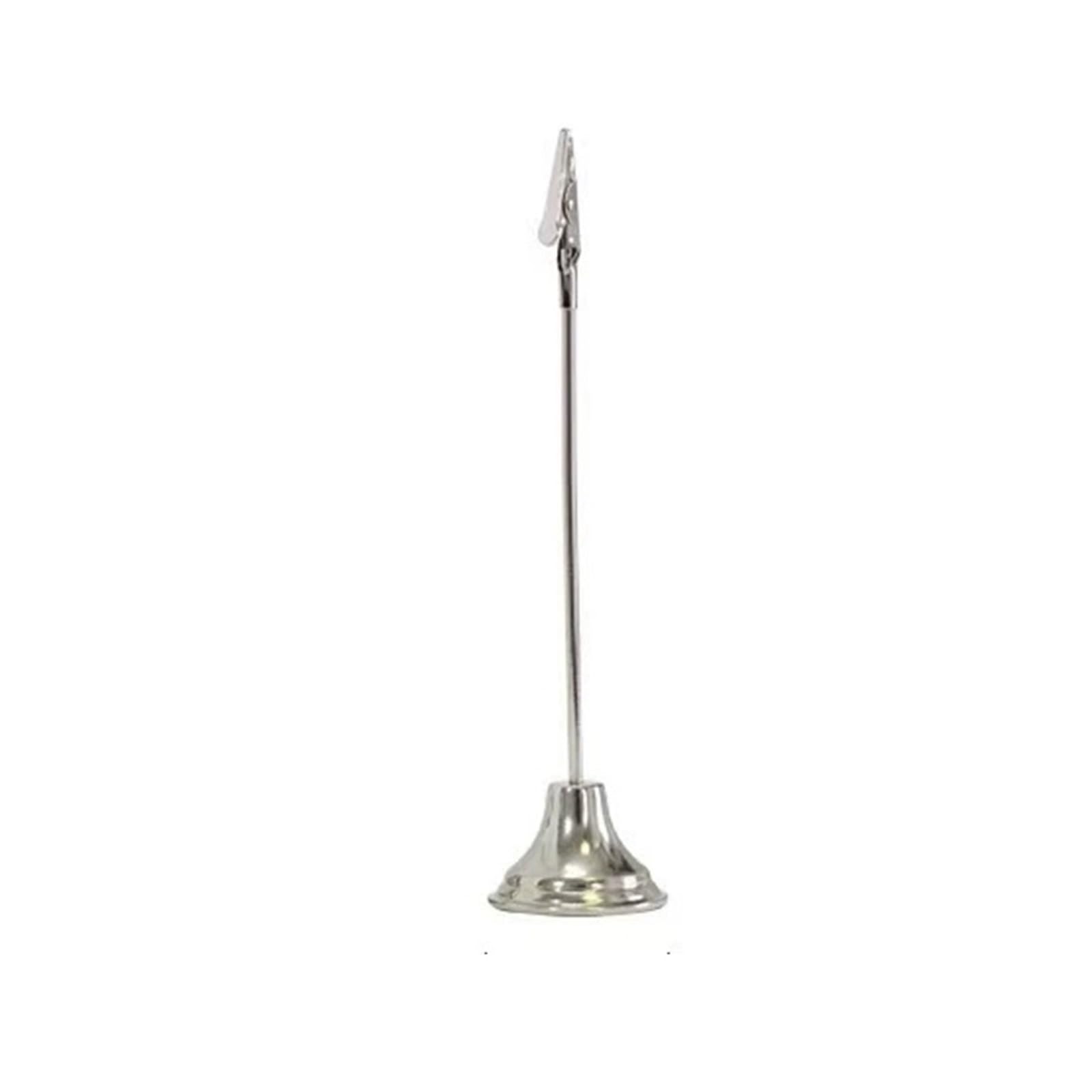 Generisch Tischnummernhalter 10 Stück Tischkartenhalter, Tischnummernhalter, Bildhalter for Hochzeit, Empfang, Party(Silver 23cm)