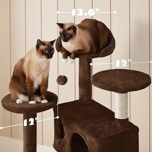 image for Yaheetech 54in Cat Tree Tower Condo Cat Furniture w/Scratching Post fo