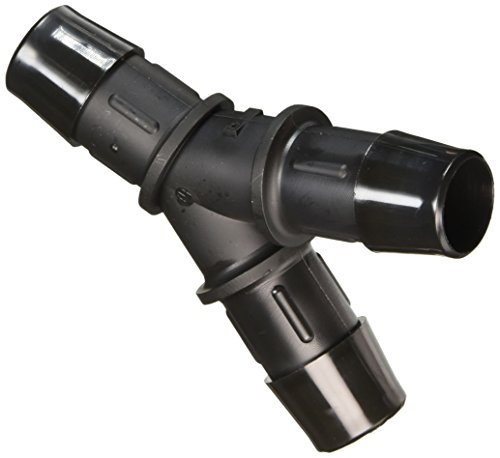 Eldon James Y0-10BN Black Nylon Equal Barbed Y-Connector, 5/8