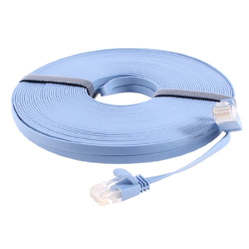 Cable de red Ruilogod Cat 6a 20 m RJ45 miniatura 1