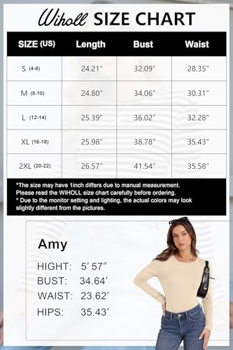 Wiholl Sweatshirt For Women Lightweight Crewneck Sweaters Long Sleeve Thermal Shirts Fall Winter Warm Tunic Tops Y2K Wine Xl thumb #5