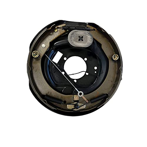 M-Parts Trailer Brakes - Left 12x2 Self Adjusting Electric Trailer Brakes, 7,000 lb Trailer Axle - Trailer Brake Kit, Electric Trailer Brakes, Trailer Brake Assembly, 7k Trailer Brakes