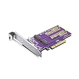 REDLUX PCIe 3.0 to NVMe (2) M.2 Adapter for M.2 (M Key) SSD, X8,Compatible with PCIe 3.0 Motherboards and Backward Compatible with PCIe 2.0 and PCIe 1.0