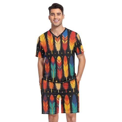 Camisa de pijama para hombre GuoChe que soluciona el calor nocturno con estilo retro