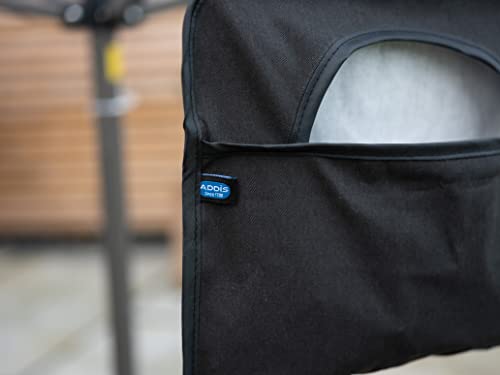 Addis Outdoor Laundry Clothes Peg storage bag with metal hanger, Black - Image 4