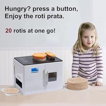 Vollautomatischer Roti-Chapati-Maker,Chapati-Tortilla,Pfannkuchen,Fladenbrot,Pita-Maschine,eine Taste zum einmaligen Zubereiten von 20 Stück für indisches Roti,Chapati,Mehl-Tortilla,Tawa,Dosa – Bild 7