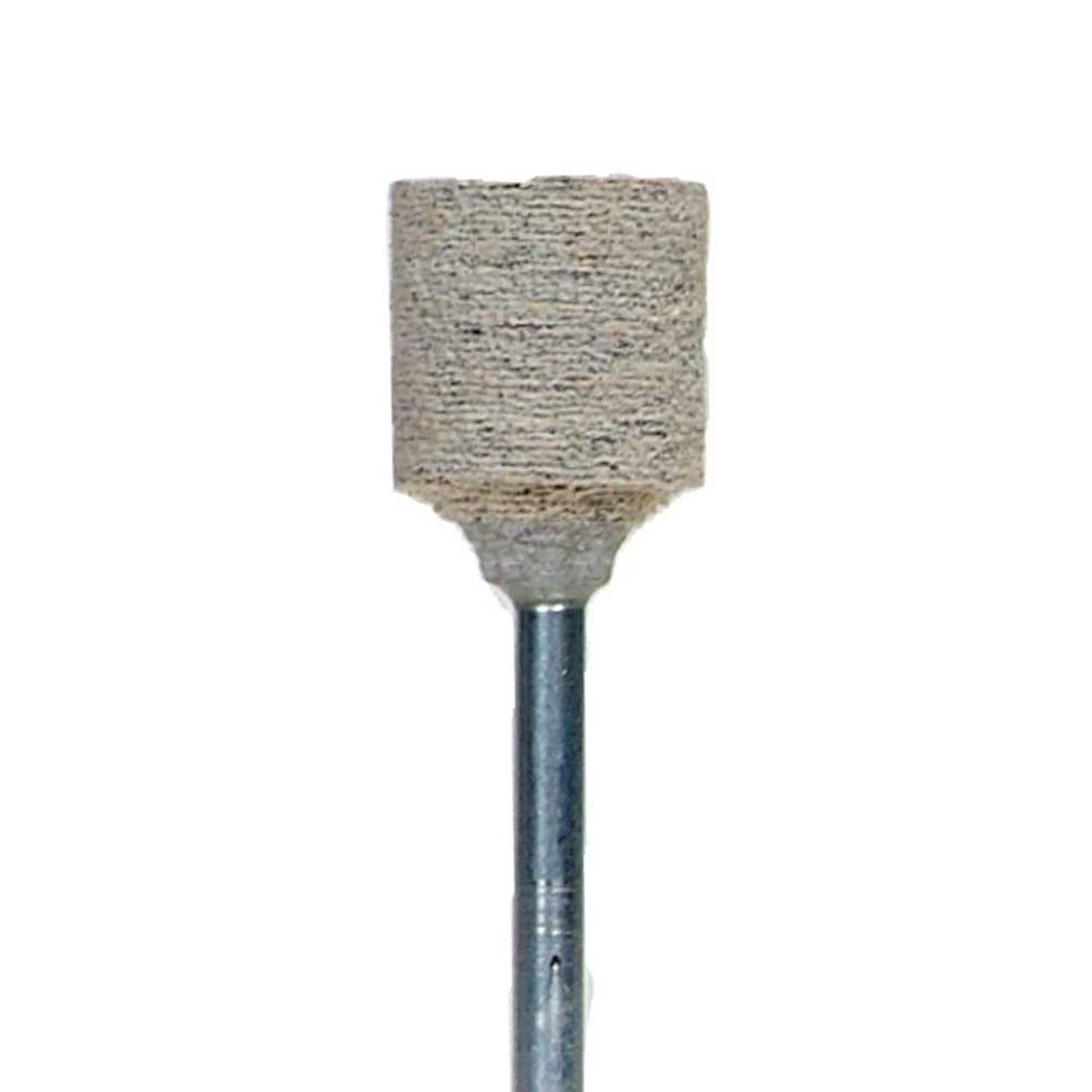 Norton 61463622649 1/2x1/2x1/8 in. AO Cotton Fiber Mounted Points, Type W185, 80 Grit, 25 Pack