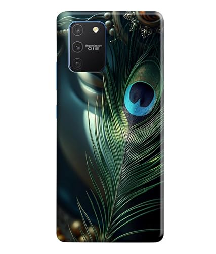 Image of Lord Krishna Mor Pankh Printed Hard Back Case Cover Compatible for Samsung Galaxy S10 Lite (Multicolor) - D1663