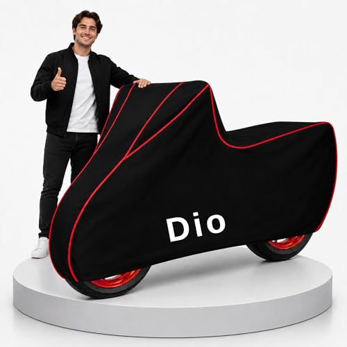 Image of My NEW Covers 100% Water Resistance Dio Scooty Cover | Taffeta Body Cover for Rain & Sun | UV Protection, Dustproof, Scratch Resistant, Windproof, Heat Resistant, Vehicle Specific Fit