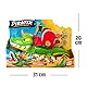 PIRATIX King Croc - Gelenkiges Krokodil zum Fangen von Piratix und Schatztruhe - Enthält 1 Krokodil, 1 exklusiver Schatz, 2 extra goldene Schätze, 1 exklusiver Piratix und 1 Zubehör