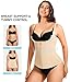 Eleady Women's Underbust Corset Waist Trainer Cincher Steel Boned Body Shaper Vest with Adjustable Straps (M, Beige)
