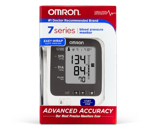 Omron 7 Series Upper Arm Blood Pressure Monitor; 2-User, 120-Reading Memory, Wide-Range ComFit Cuff, BP Indicator LEDs by Omron - Thumbnail 2