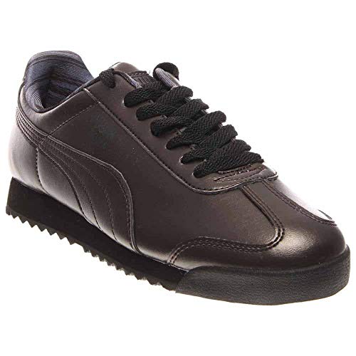 PUMA Women's Roma Metallic Sneaker, Black Dark Shadow, 8.5 B US