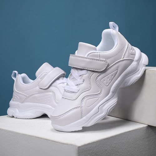 IWIHMIV Kids Sneakers Non Slip Sports Walking Running Shoes for Boys Girls Casual Thick Soled Tennis Shoes4