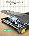 UREVO Compact Under Desk Treadmill with 2.5HP Quiet Motor, Slim Walking Pad with 6-point Shock Absorption, 38x90cm Running Area designed for Home/Office