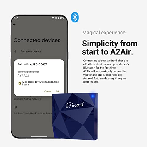 Adaptateur Ottocast Car TV Mate Max - Convertisseur HDMI 2K Pour CarPlay/Android Auto Sans Fil
