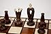 Wegiel Handmade Royal 36 European Chess Set - Wooden 14.2 Inch Board Hornbeam & Sycamore Pieces