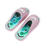 Sandales douloureuses : Lorsque vous portez ces pantoufles de massage thérapeutique pour la première fois, vous pourriez ressentir une douleur importante. En effet, les picots de massage étirent les muscles plantaires tendus. Veuillez des chaussettes et les 3 à 5 minutes par séance au début. Il vous faudra 1 à 2 semaines pour vous y habituer progressivement.