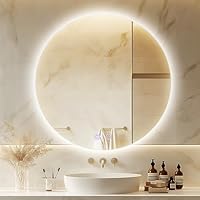 Amazon.co.jp: ミルオ君の鏡工房 LED浴室ミラー ウォールミラー 化粧鏡