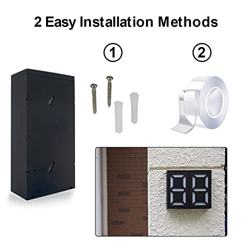 Solar House Numbers Sign: Solar Powered Address Plaque For Outside, Diy House Numbers And Letters, Ip55 Waterproof Rgb Address Number Light For Home Street Yard Driveway (1-Pack) #TOP5