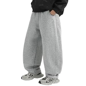 Baggy Jogginghose Jungs 120-170 Fit, Baggy Jogger, Sporthose Jungen Lang, Cargohose Jungen, Sweatpants, Trainingshose Kinder – hohe Taille, elastische Taille, Bequeme, Casual Hose.