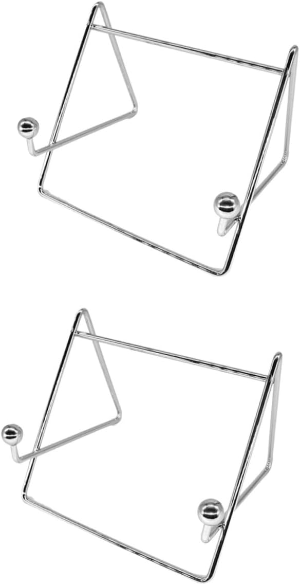 Cabilock 2pcs Tabletop Display Stand Multi-Functional Picture Frame Holder for Books Plates and Tablets for Home Kitchen Retail Use