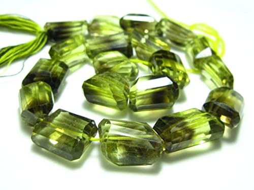 Lemon Quartz fil de pierres naturelles de 12-15mm pour remplacer les perles synthétiques ternes