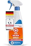 Milbenspray für Matratzen und Polster 500 ml - speziell für Hausstaub-Allergiker - Milben-Spray mit Sofort- & Langzeitschutz als Abwehr-Mittel gegen Hausstaubmilben - effektiv & laborgeprüft