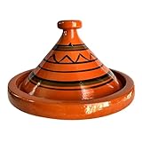 Idéal pour les réunions pratiques : conçu pour accueillir confortablement des repas pour 5/6 personnes, ce tajine est idéal pour réunir vos amis et votre famille autour de plats traditionnels marocains, transformant chaque repas en une expérience culinaire unique et partagée.