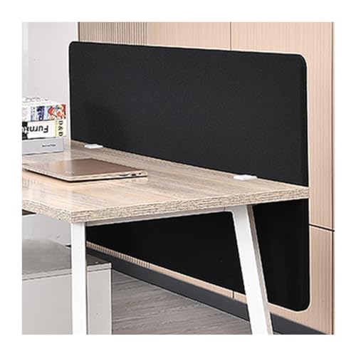 Noise-Canceling Acoustic Desk Dividers - 5-Pack Black Privacy Panels for Office Cubicles Standing Partitions to Reduce Sound & Enhance Focus (50x60cm)