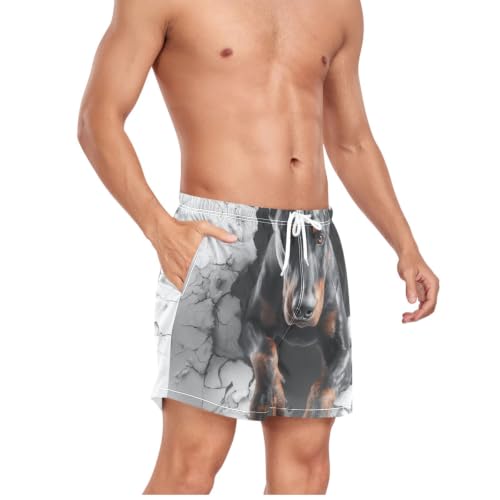 Traje de baño de doberman 3D running con tecnología de secado rápido 5