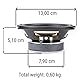MASTER AUDIO 1 MA13BT/4 professioneller weißer tieftöner 13,00 cm 130 mm 5 80 watt rms 160 watt max 4 ohm gummiaufhängung empfindlichkeit 91 db Auto, 1 stück