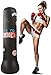 JanTeelGO Saco de Boxeo, Saco de Boxeo de pie de 160 cm para un Rebote inmediato para Practicar Karate, Taekwondo, Saco de Boxeo Inflable para niños y Adultos (Negro, 160cm)