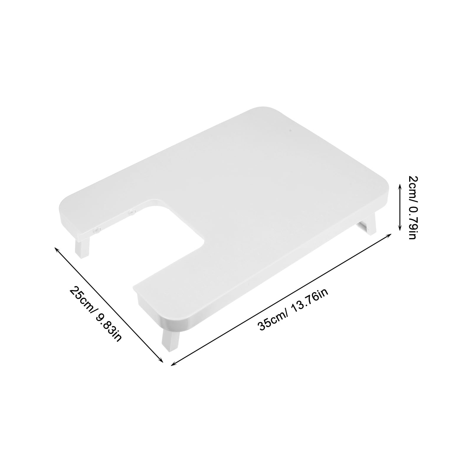 Sewing Machine Extension Table, Extension Table for Sewing Machine Adjustable Portable Plastic for Brother LS14S - 505A & Viking for Household Universal - Image 2