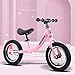 Chenbz Sports de Plein air Balance Enfants vélo Scooter 26 Ans Enfants Hauteur d'assise réglable Trotteur Caoutchouc rempli d'air de pneus for Enfants en Bas âge Pas Pedal Scooter Vélo, Rose, modèles
