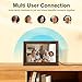 10.1" WiFi Digital Photo Frames, 1280 * 800 HD Touch Screen Electric Picture Frame, Support Micro SD Card, Auto-Rotate, Share Moments via Free APP, Send Wishes, Gifts for Parents, Christmas
