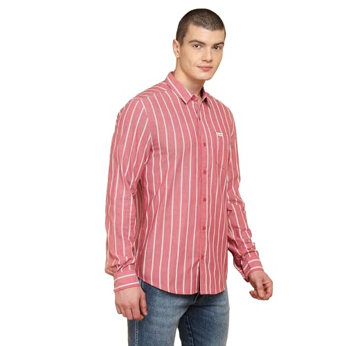 Image of Wrangler Male Red Regular Fit Shirt