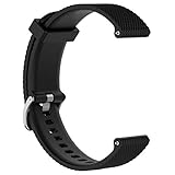 AWADUO For Samsung Galaxy Watch Replacement Band, 20mm Replacement Silicone Wrist Band Strap For Samsung Galaxy Watch 42mm/ Gear Sport SM-R600/ Gear S2 Classic(Silicone Black)