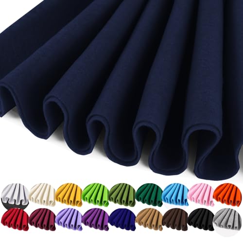 Image of IONTACH 36 inch X 36 inch Navy Blue Soft Felt Fabric 1.6mm Thick